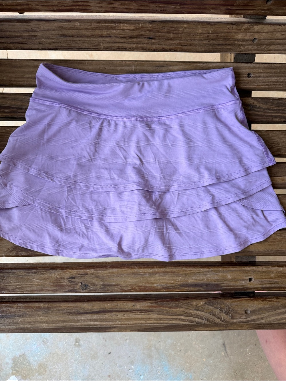 Athleta Lavender Tiered Skater Skirt